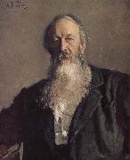 Stasov portrait Ilia Efimovich Repin